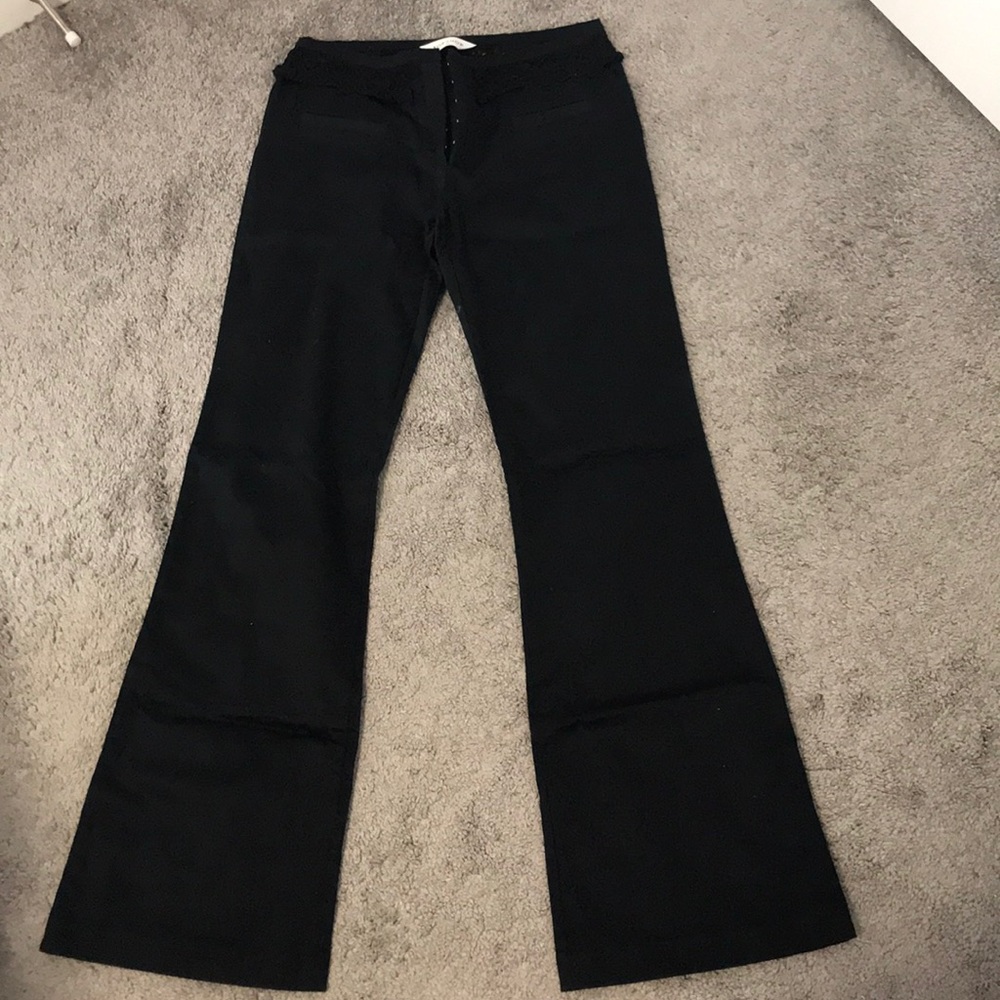 BNWOT Black jeans with lace details
